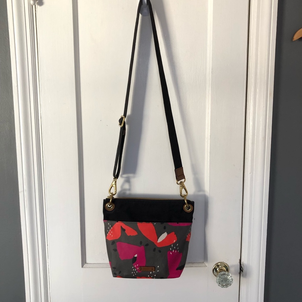 Fossil Printed Coated Canvas Crossbody Purse - image 2